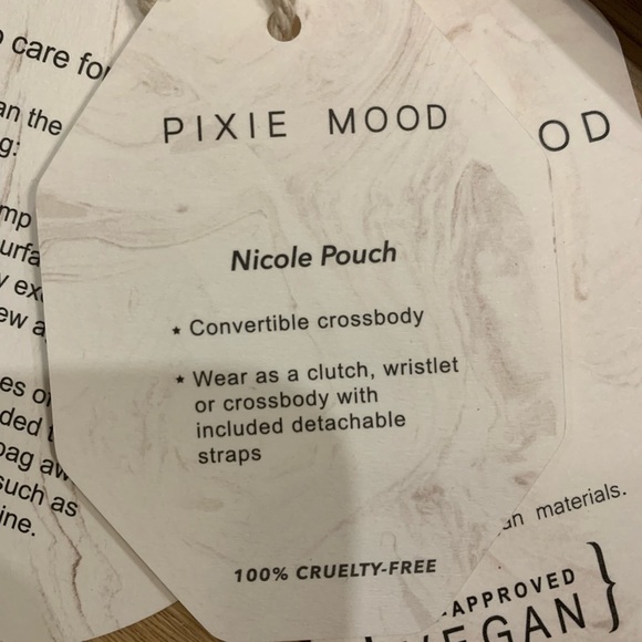 BNWT - Light pink convertible Pixie Mood cork purse with wristlet strap - Picture 3 of 3